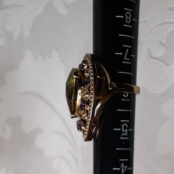 ❤Bronze, Yellow Gold Colour, Genuine Amethyst and Lemon Quartz. FIRM. - Picture 10 of 17